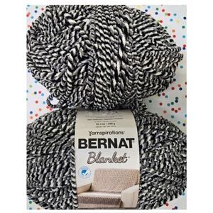 BERNAT BLANKET YARN INKWELL 2 SKEINS